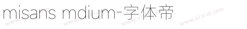 misans mdium字体转换